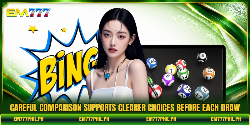 Careful comparison supports clearer choices before each draw