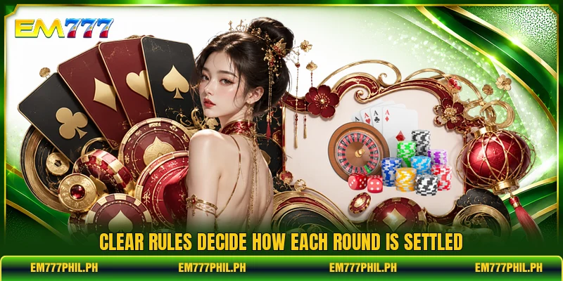 Clear rules decide how each round is settled