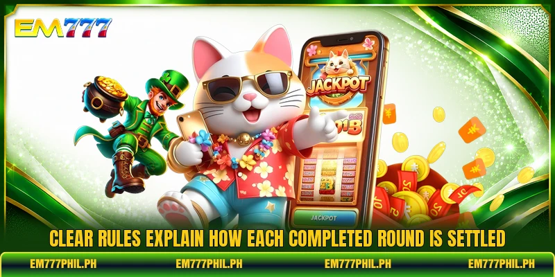 Clear rules explain how each completed round is settled