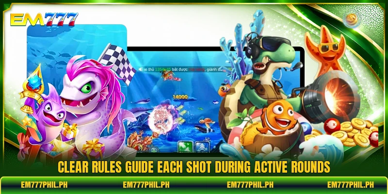 Clear rules guide each shot during active rounds
