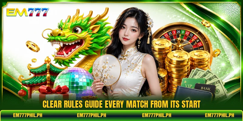 Clear rules guide every match from its start