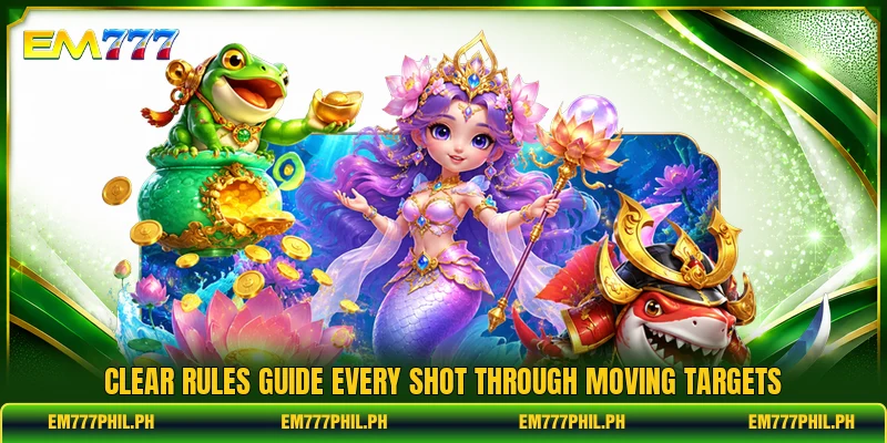 Clear rules guide every shot through moving targets
