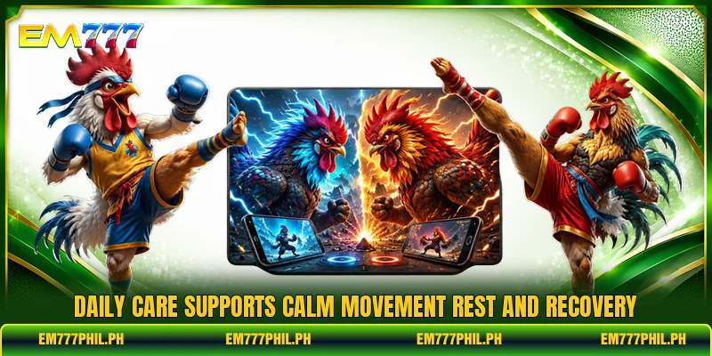 Daily care supports calm movement rest and recovery