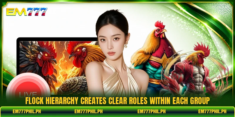 Flock hierarchy creates clear roles within each group