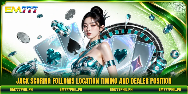 Jack scoring follows location timing and dealer position