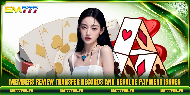 Members review transfer records and resolve payment issues
