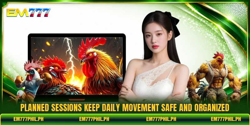 Planned sessions keep daily movement safe and organized