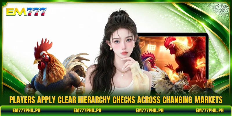 Players apply clear hierarchy checks across changing markets