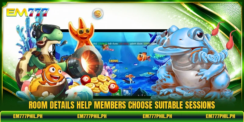 Room details help members choose suitable sessions