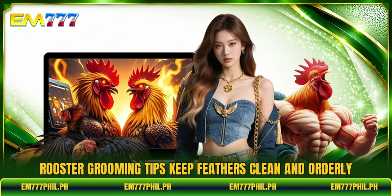 Rooster grooming tips keep feathers clean and orderly