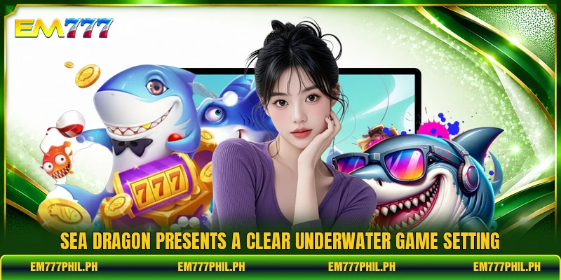 Sea Dragon presents a clear underwater game setting