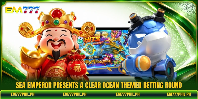 Sea Emperor presents a clear ocean themed betting round